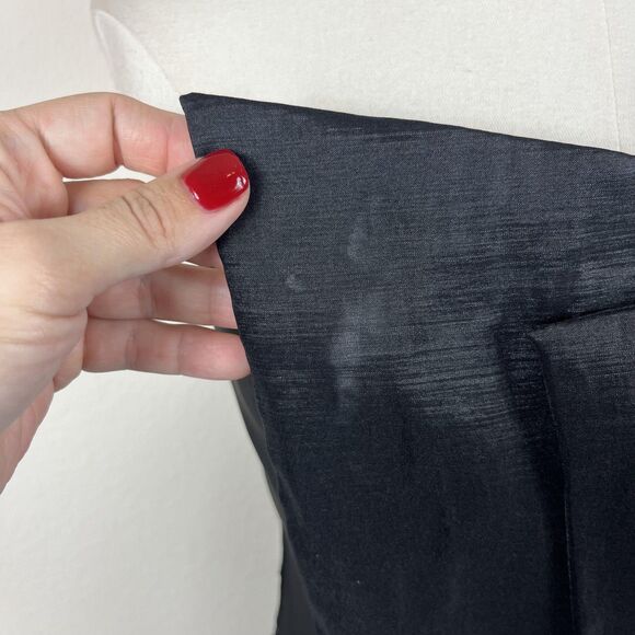 Vintage Cache Dress Womens 8 Black Cocktail Party Ruffle Mini 90s Y2K Whimsigoth - Picture 3 of 8